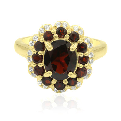 Anillo en plata con Granate
