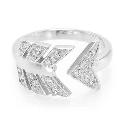 Anillo en plata con Zafiro blanco