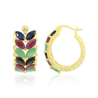 Pendientes en plata con Zafiro azul