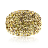 Anillo en oro con Diamante fancy SI2 (CIRARI)
