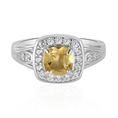 Anillo en plata con Citrino