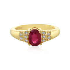 Anillo en plata con Rubí de Bemainty