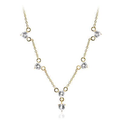 Collar en plata con Topacio blanco