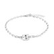 Brazalete en plata con Topacio blanco