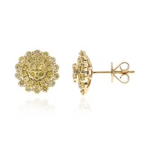Pendientes en oro con Diamante amarillo SI2 (CIRARI)
