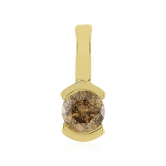 Colgante en oro con Diamante champán I4