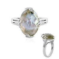 Anillo en plata con Labradorita