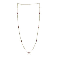 Collar en oro con Rubí de Mozambique AAA (CIRARI)