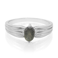 Anillo de hombre en plata con Labradorita