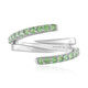 Anillo en plata con Tsavorita de Tanzania (de Melo)