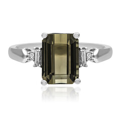 Anillo en oro con Turmalina neón del Congo (CIRARI)