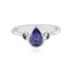Anillo en plata con Tanzanita (Adela Silber)