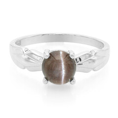 Anillo en plata con Escapolita ojo de gato