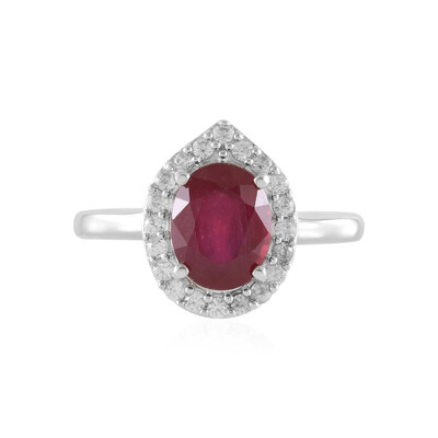 Anillo en plata con Rubí de Bemainty