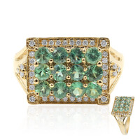 Anillo en oro con Alejandrita de Brasil (CIRARI)