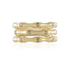 Anillo en oro con Diamante champán I2 (de Melo)