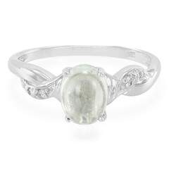 Anillo en plata con Turmalina cuprífera