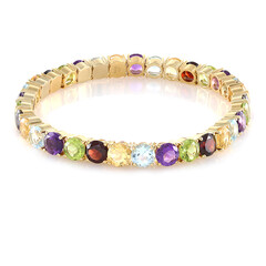 Brazalete en plata con Topacio azul cielo
