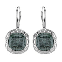 Pendientes en plata con Fuchsita