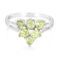 Anillo en plata con Turmalina Paraíba