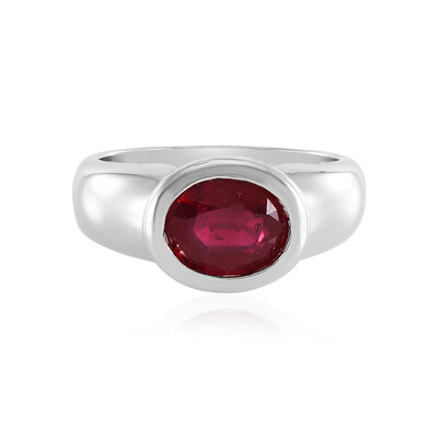 Anillo en plata con Rubí de Bemainty