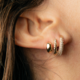 Pendientes en plata con Zircón (M de Luca)