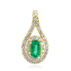 Colgante en plata con Esmeralda de Zambia