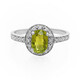 Anillo en plata con Turmalina cuprífera