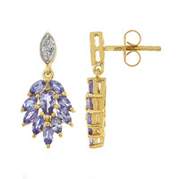 Pendientes en plata con Tanzanita