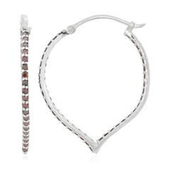 Pendientes en plata con Diamante fantasía