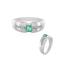 Anillo en plata con Esmeralda de Colombia