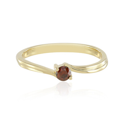Anillo en oro con SI1 Diamante rojo