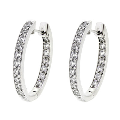 Pendientes en plata con Zircón