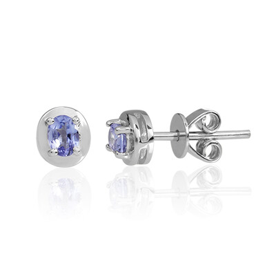 Pendientes en plata con Tanzanita