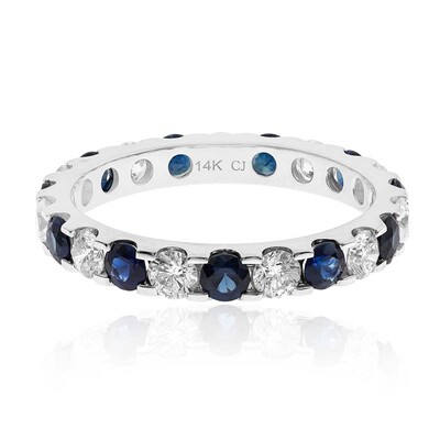 Anillo en oro con Zafiro de Ceilán (CIRARI)