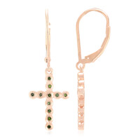 Pendientes en plata con Diamante fantasía