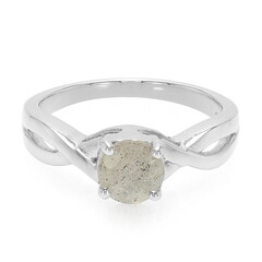 Anillo en plata con Espectrolita