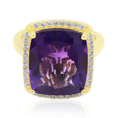 Anillo en plata con Amatista de Marruecos