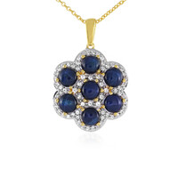 Collar en plata con Zafiro estrella azul