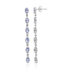 Pendientes en plata con Tanzanita