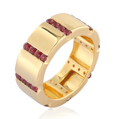 Anillo en plata con Rodolita frambuesa (de Melo)