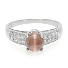Anillo en plata con Escapolita ojo de gato