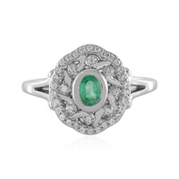 Anillo en plata con Esmeralda de Colombia