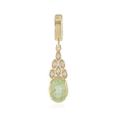 Colgante en plata con Granate verde menta de Merelani