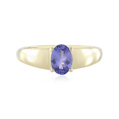 Anillo en oro con Tanzanita