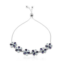 Brazalete en plata con Iolita