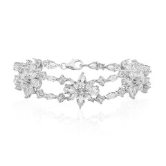 Brazalete en plata con Topacio blanco