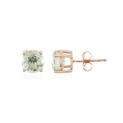 Pendientes en plata con Amatista verde