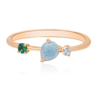 Anillo en oro con Ópalo Welo AAA (CIRARI)