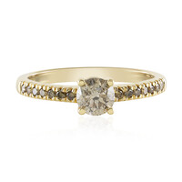 Anillo en oro con Diamante chocolate I3